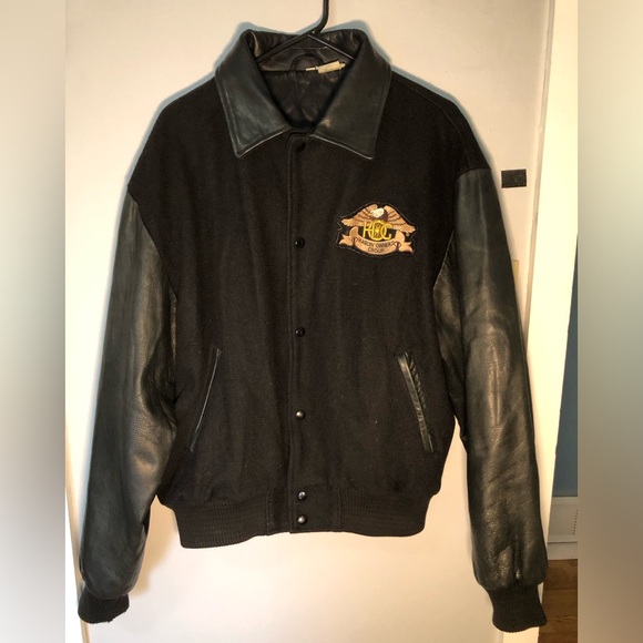 Varsity coat with Harley-Davidson patches - Picture 2 of 5